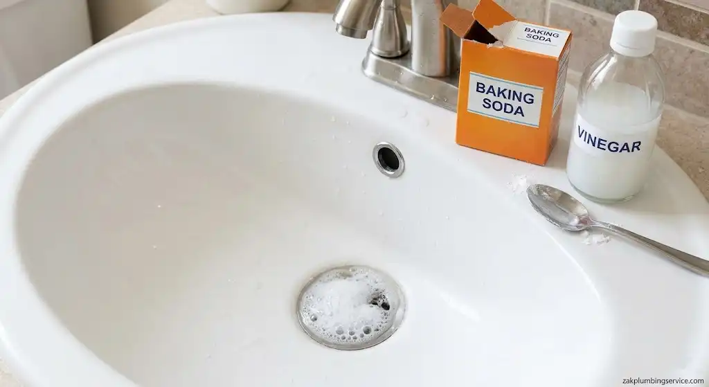 drain opener baking soda vinegar