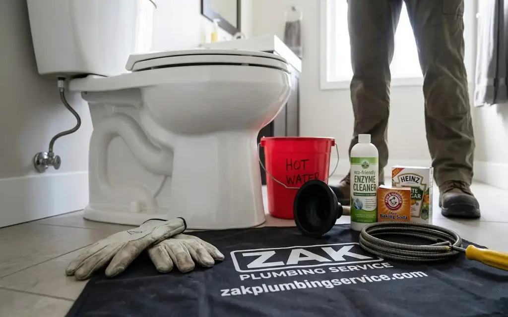 how do you unclog a toilet fast