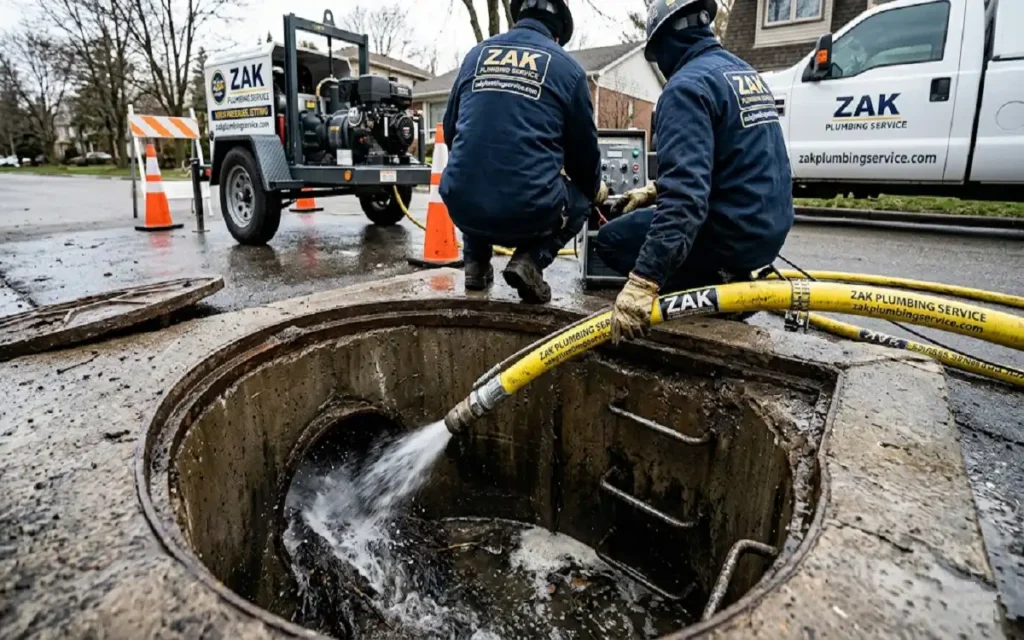 hydro jetting sewer line