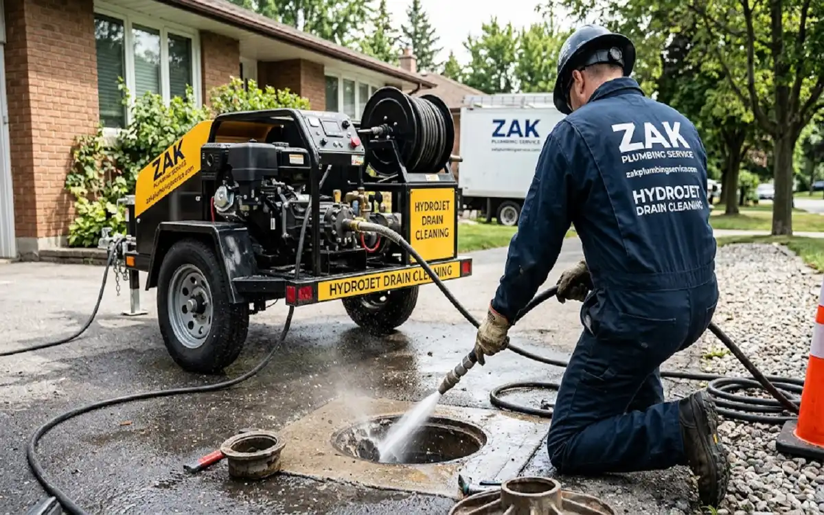hydrojet drain cleaning