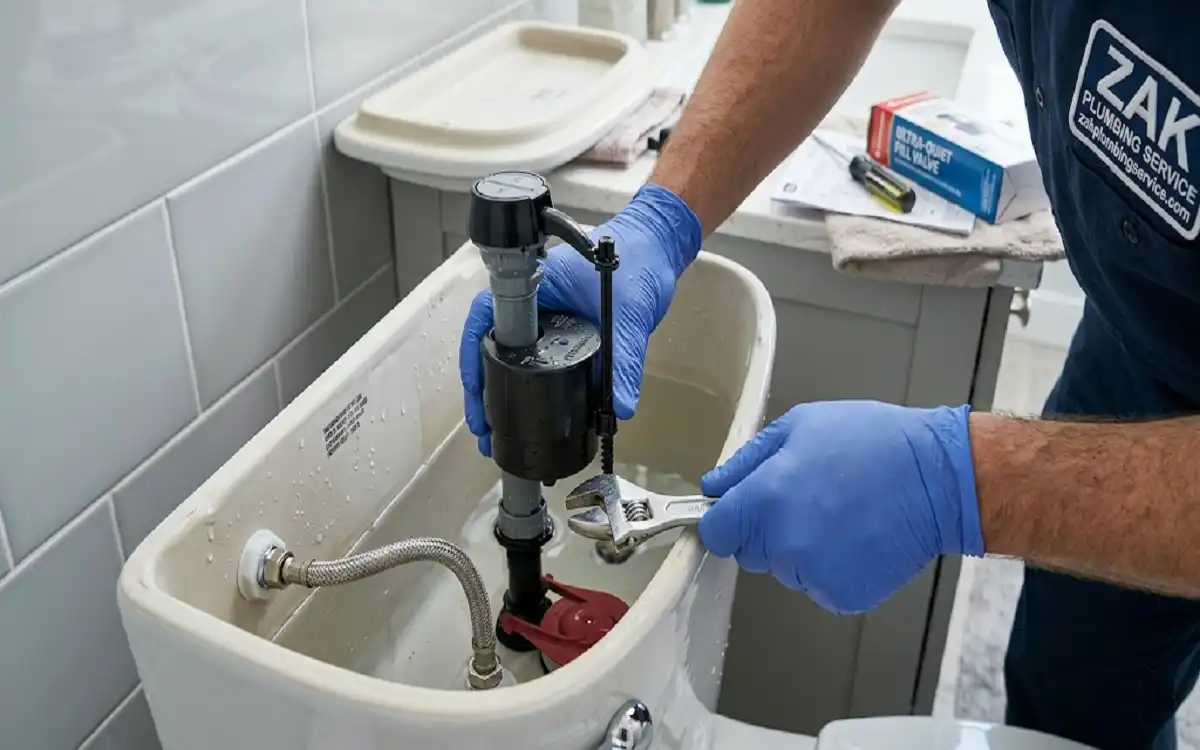 installing ultra-quiet fill valves