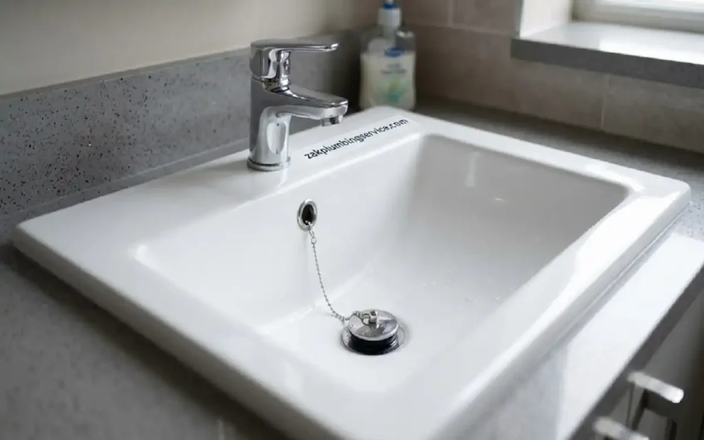 sink with plug
