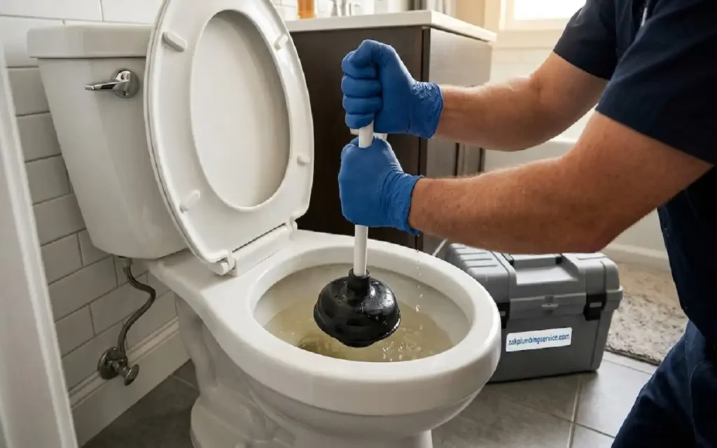 unclog toilet