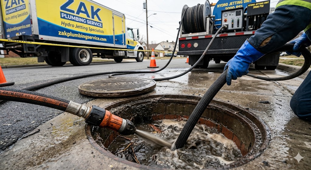 Hydro Jetting Sewer Line