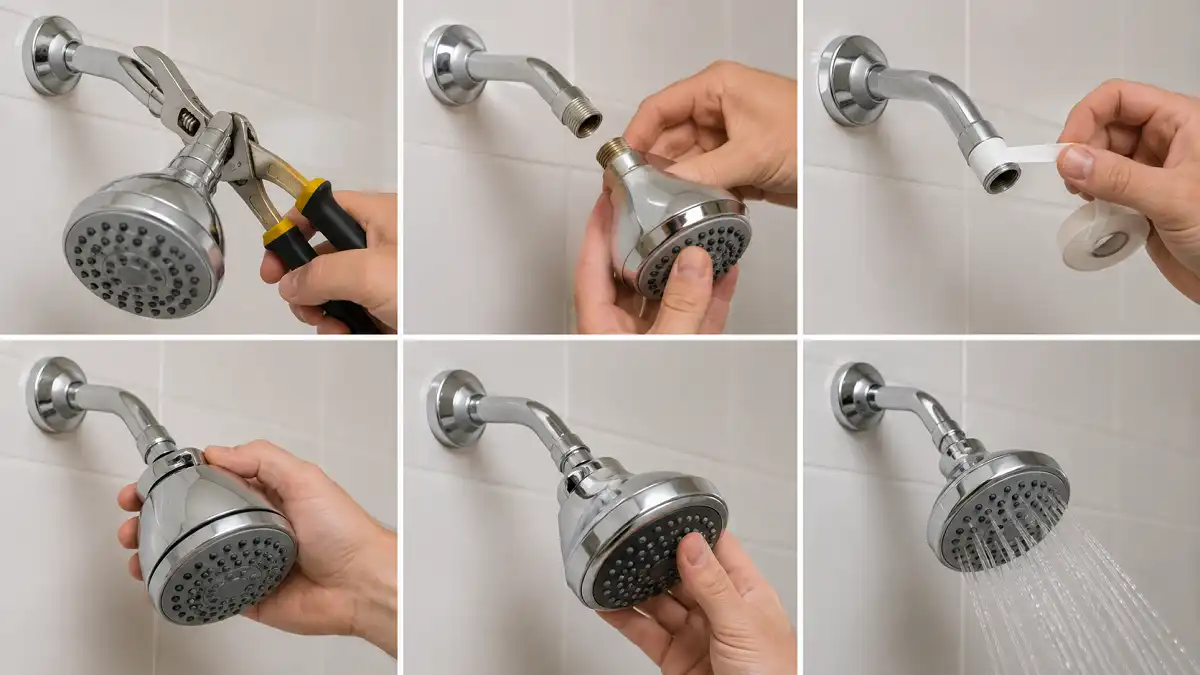 how to replace a shower head