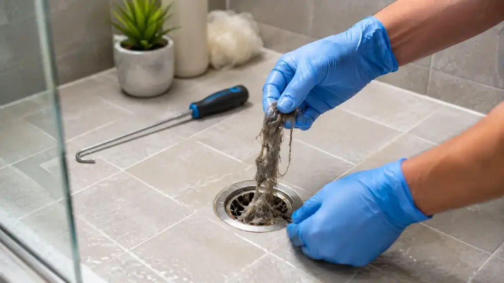how to unclog shower drain